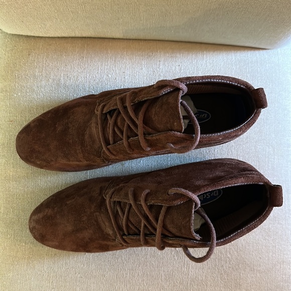 Dr Scholls Vintage Women’s Suede Lace Up Ankle Boots Brown Size 8W Wide - Picture 4 of 11